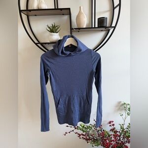 Commando Hoodie Top- Blue XS
